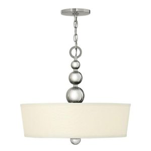 ELSTEAD ZELDA 3 LIGHT PENDANT - POLISHED NICKEL