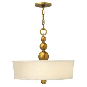 ELSTEAD ZELDA 3 LIGHT PENDANT - VINTAGE BRASS