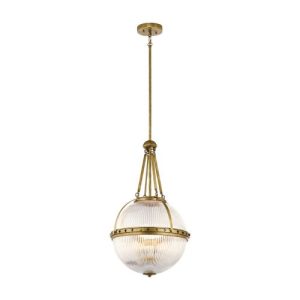 ELSTEAD ASTER 3 LIGHT PENDANT - NATURAL BRASS