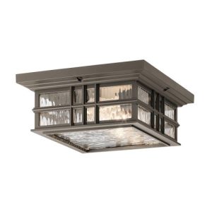 ELSTEAD BEACON SQUARE 2 LIGHT FLUSH MOUNT