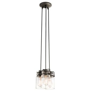 ELSTEAD BRINLEY 3 LIGHT PENDANT - OLDE BRONZE