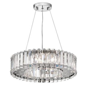 ELSTEAD CRYSTAL SKYE 8 LIGHT CHANDELIER