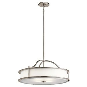 ELSTEAD EMORY 4 LIGHT CHANDELIER/SEMI FLUSH - CLASSIC PEWTER