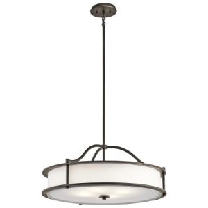 ELSTEAD EMORY 4 LIGHT CHANDELIER/SEMI FLUSH - OLDE BRONZE