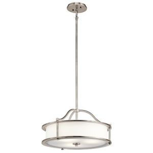 ELSTEAD EMORY 3 LIGHT PENDANT/SEMI FLUSH - CLASSIC PEWTER