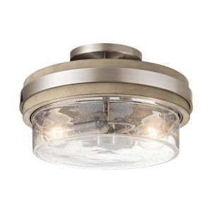 ELSTEAD GRAND BANK 2 LIGHT SEMI-FLUSH MOUNT