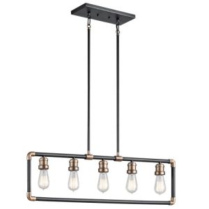 ELSTEAD IMAHN 5 LIGHT LINEAR CHANDELIER