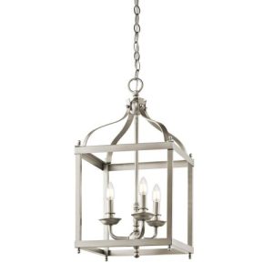 ELSTEAD LARKIN 3 LIGHT MEDIUM PENDANT - BRUSHED NICKEL