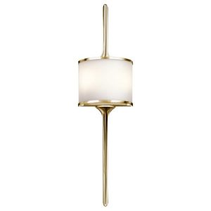 ELSTEAD MONA 2 LIGHT WALL LIGHT - POLISHED BRASS