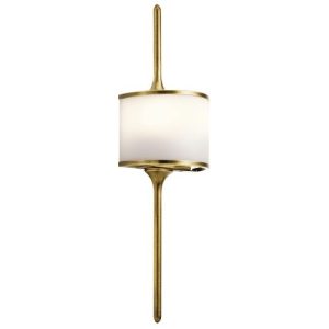 ELSTEAD MONA 2 LIGHT WALL LIGHT - NATURAL BRASS