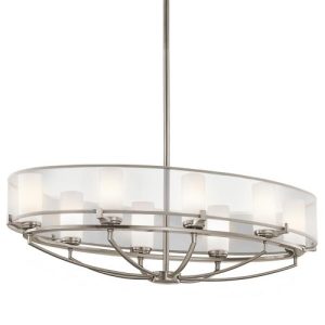 ELSTEAD SALDANA 8 LIGHT OVAL CHANDELIER