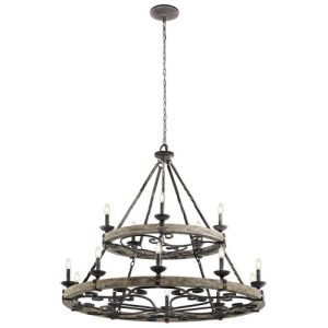 ELSTEAD TAULBEE 15 LIGHT CHANDELIER