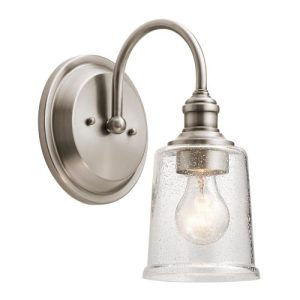 ELSTEAD WAVERLY 1 LIGHT WALL LIGHT - CLASSIC PEWTER