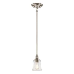 ELSTEAD WAVERLY 1 LIGHT MINI PENDANT - CLASSIC PEWTER