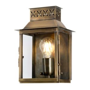 ELSTEAD LAMBETH PALACE 1 LIGHT WALL LANTERN - BRASS