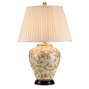 ELSTEAD LEAVES BROWN GOLD 1 LIGHT TABLE LAMP