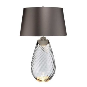 ELSTEAD LENA 2 LIGHT LARGE SMOKE TABLE LAMP