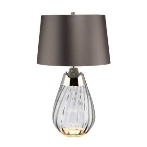 ELSTEAD LENA 2 LIGHT SMALL SMOKE TABLE LAMP