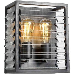 ELSTEAD LOUVRE 2 LIGHT PENDANT