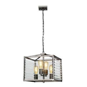 ELSTEAD LOUVRE 4 LIGHT PENDANT
