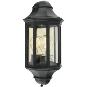 ELSTEAD MALAGA MINI 1 LIGHT MINI WALL LANTERN - BLACK