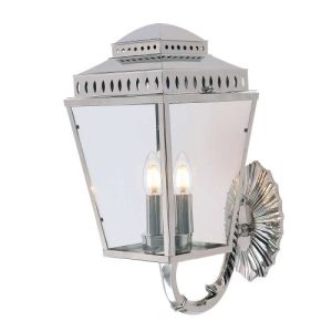 ELSTEAD MANSION HOUSE 3 LIGHT WALL LANTERN - POLISHED NICKEL
