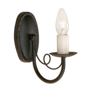 ELSTEAD MINSTER 1 LIGHT WALL LIGHT - BLACK