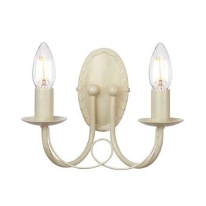 ELSTEAD MINSTER 2 LIGHT WALL LIGHT - IVORY GOLD