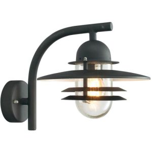 ELSTEAD OSLO 1 LIGHT WALL LANTERN - BLACK