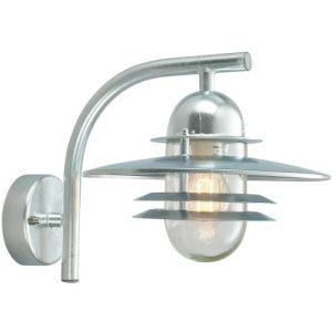 ELSTEAD OSLO 1 LIGHT WALL LANTERN - GALVANISED