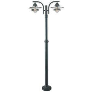 ELSTEAD OSLO 2 LIGHT LAMP POST - BLACK