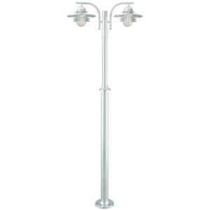ELSTEAD OSLO 2 LIGHT LAMP POST GALVANIZED