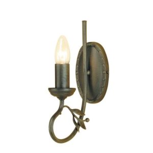 ELSTEAD OLIVIA 1 LIGHT WALL LIGHT - BLACK/GOLD