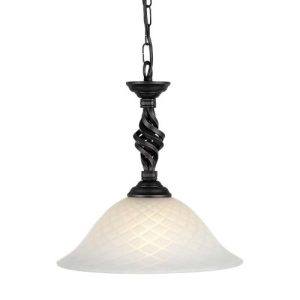 ELSTEAD PEMBROKE 1 LIGHT PENDANT - BLACK