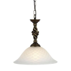 ELSTEAD PEMBROKE 1 LIGHT PENDANT - BLACK/GOLD