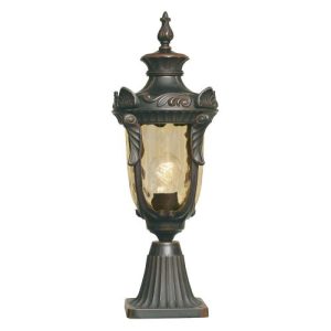 ELSTEAD PHILADELPHIA 1 LIGHT MEDIUM PEDESTAL - OLD BRONZE