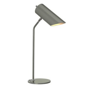 ELSTEAD QUINTO 1 LIGHT TABLE LAMP - DARK GREY POLISHED NICKEL
