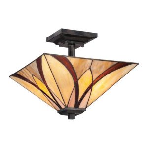 ELSTEAD ASHEVILLE 2 LIGHT SEMI-FLUSH