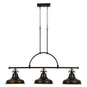 ELSTEAD EMERY 3 LIGHT ISLAND LIGHT - PALLADIAN BRONZE
