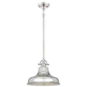 ELSTEAD EMERY 1 LIGHT MEDIUM PENDANT - IMPERIAL SILVER