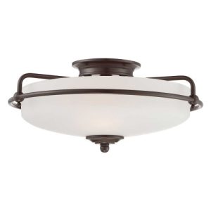 ELSTEAD GRIFFIN 3 LIGHT FLUSH MOUNT
