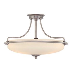 ELSTEAD GRIFFIN 4 LIGHT SEMI-FLUSH LIGHT - ANTIQUE NICKEL