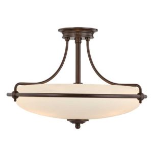 ELSTEAD GRIFFIN 4 LIGHT SEMI-FLUSH LIGHT - PALLADIAN BRONZE