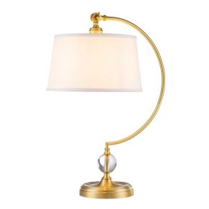 ELSTEAD JENKINS 1 LIGHT TABLE LAMP (COMPLETE WITH CREAM SHADE)