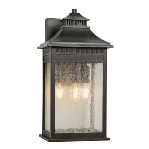 ELSTEAD LIVINGSTON 3 LIGHT LARGE WALL LANTERN