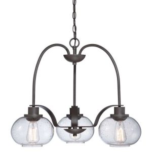 ELSTEAD TRILOGY 3 LIGHT CHANDELIER - OLD BRONZE