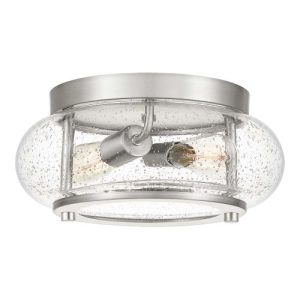 ELSTEAD TRILOGY 2 LIGHT FLUSH MOUNT - BRUSHED NICKEL