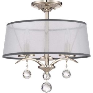 ELSTEAD WHITNEY 3 LIGHT SEMI FLUSH/PENDANT