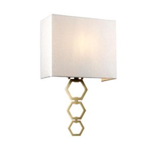 ELSTEAD RIA MEDIUM 1 LIGHT WALL LIGHT - AGED BRASS