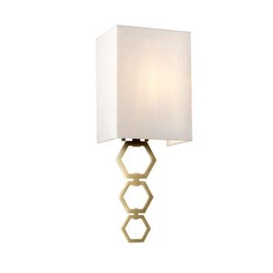 ELSTEAD RIA SMALL 1 LIGHT WALL LIGHT - AGED BRASS